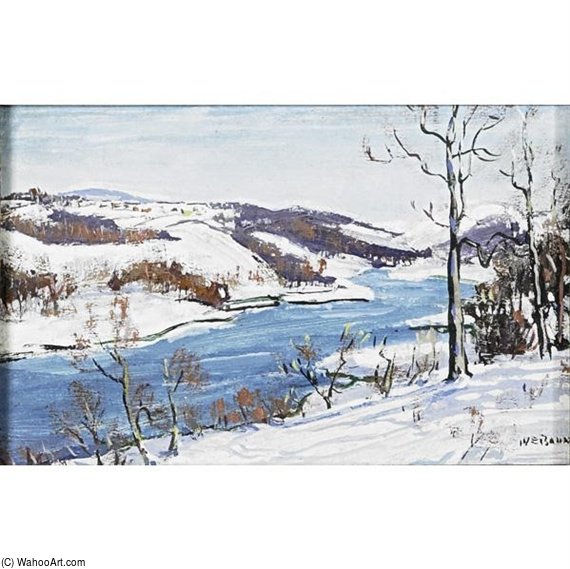 Wikioo.org - The Encyclopedia of Fine Arts - Painting, Artwork by Walter Emerson Baum - Snow Scene