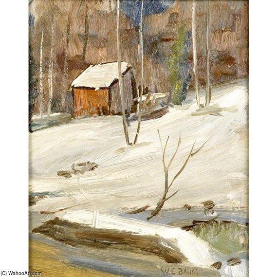 Wikioo.org - The Encyclopedia of Fine Arts - Painting, Artwork by Walter Emerson Baum - The Red Shed