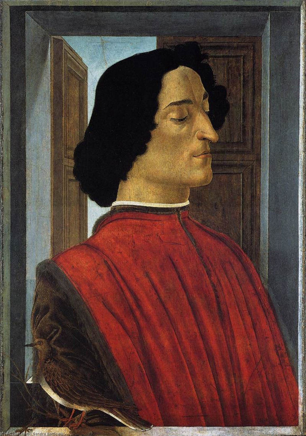 WikiOO.org - Encyclopedia of Fine Arts - Maľba, Artwork Sandro Botticelli - Portrait Of Giuliano De' Medici