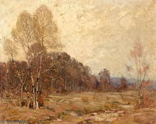 WikiOO.org - Encyclopedia of Fine Arts - Maleri, Artwork Alfred Heber Hutty - Autumn Landscape