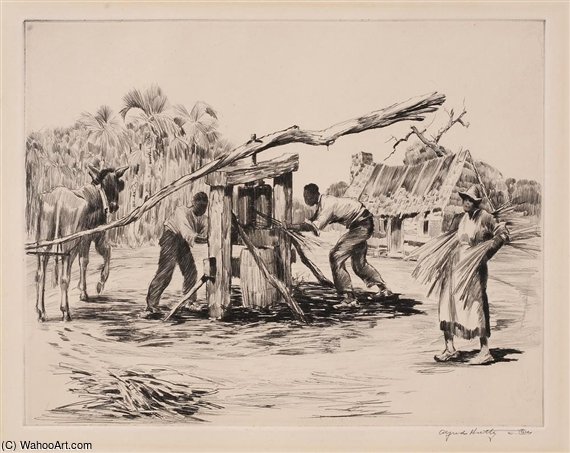 Wikioo.org – L'Enciclopedia delle Belle Arti - Pittura, Opere di Alfred Heber Hutty - Rettifica Sugar Cane