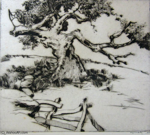 Wikioo.org – La Enciclopedia de las Bellas Artes - Pintura, Obras de arte de Alfred Heber Hutty - En An Old Orchard
