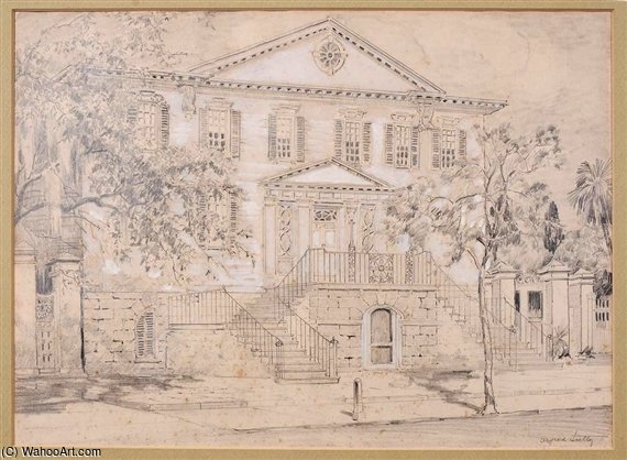 WikiOO.org - Encyclopedia of Fine Arts - Maleri, Artwork Alfred Heber Hutty - William Gibbes House