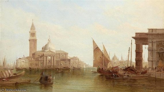 WikiOO.org - Encyclopedia of Fine Arts - Maľba, Artwork Alfred Pollentine - S. Giorgio Maggiore, Venice