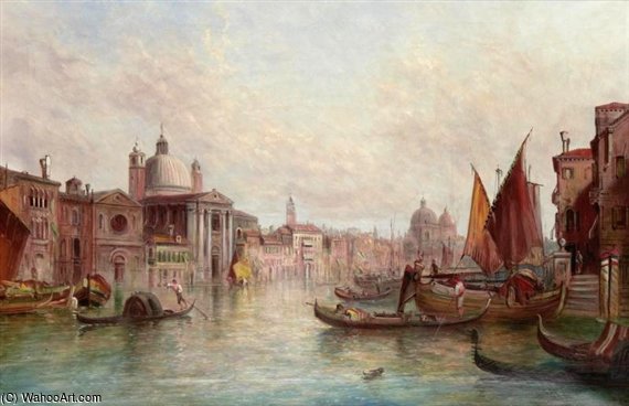 Wikioo.org – La Enciclopedia de las Bellas Artes - Pintura, Obras de arte de Alfred Pollentine - San Pietro di Castello Venecia