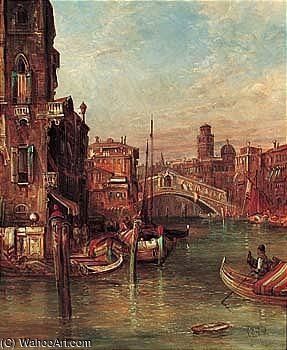 Wikioo.org - The Encyclopedia of Fine Arts - Painting, Artwork by Alfred Pollentine - The Rialto, Venice