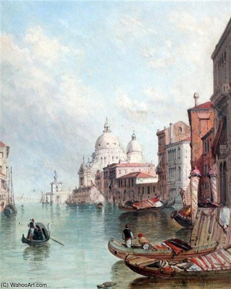 WikiOO.org - Encyclopedia of Fine Arts - Lukisan, Artwork Alfred Pollentine - View Of Venice