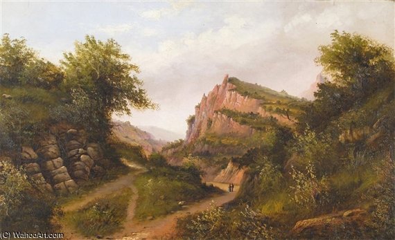 WikiOO.org - دایره المعارف هنرهای زیبا - نقاشی، آثار هنری Arthur Gilbert - Cheddar Cliffs, Near Bristol