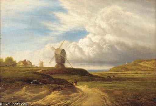 WikiOO.org - Encyclopedia of Fine Arts - Lukisan, Artwork Arthur Gilbert - Rain Cloud Passing Off