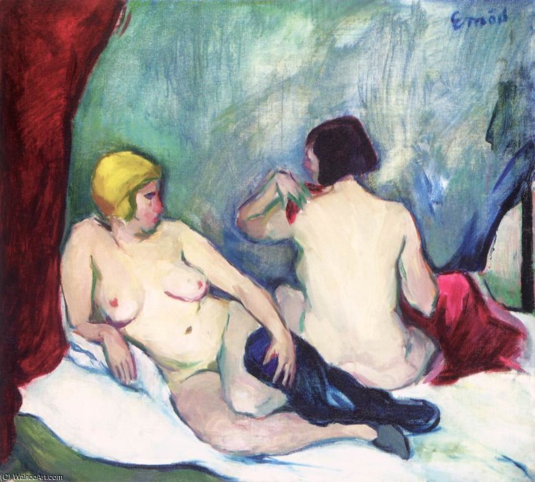 WikiOO.org - Encyclopedia of Fine Arts - Maľba, Artwork Aurel Emod - Nudes