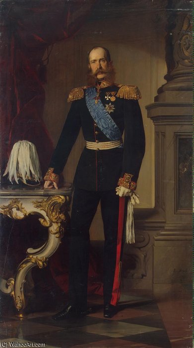 WikiOO.org - Encyclopedia of Fine Arts - Lukisan, Artwork Baron Heinrich Von Angeli - Franz Joseph I Of Austria