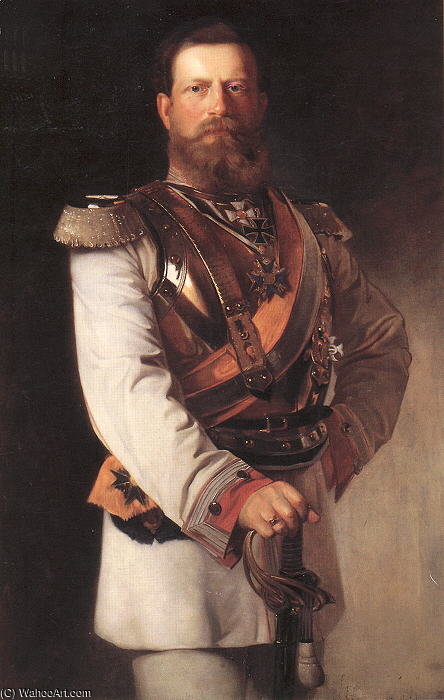 WikiOO.org - Encyclopedia of Fine Arts - Maleri, Artwork Baron Heinrich Von Angeli - Friedrich Iii As Crown Prince Of Prussia
