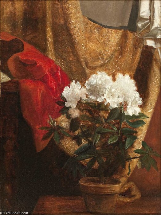 Wikioo.org – L'Enciclopedia delle Belle Arti - Pittura, Opere di Blaise Alexandre Desgoffe - Natura Morta Con Vaso fiori