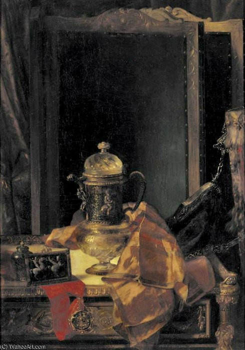WikiOO.org - Encyclopedia of Fine Arts - Maľba, Artwork Blaise Alexandre Desgoffe - Still Life With Precious Objects