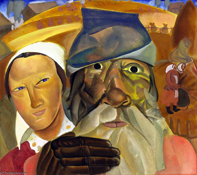 Wikioo.org - The Encyclopedia of Fine Arts - Painting, Artwork by Boris Dmitrievich Grigoriev - Faces Of Russia
