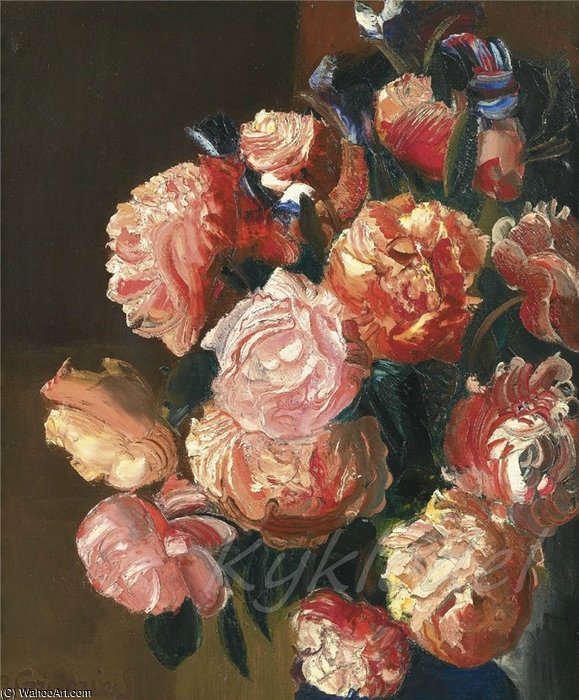 WikiOO.org - Enciklopedija dailės - Tapyba, meno kuriniai Boris Dmitrievich Grigoriev - Flowers