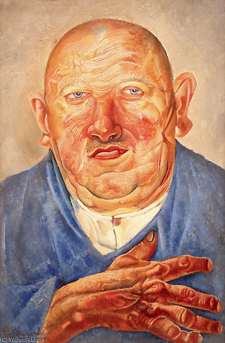 WikiOO.org - Encyclopedia of Fine Arts - Maalaus, taideteos Boris Dmitrievich Grigoriev - German Butcher