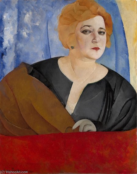 WikiOO.org - Encyclopedia of Fine Arts - Lukisan, Artwork Boris Dmitrievich Grigoriev - Portrait Of Anna Sergeeva