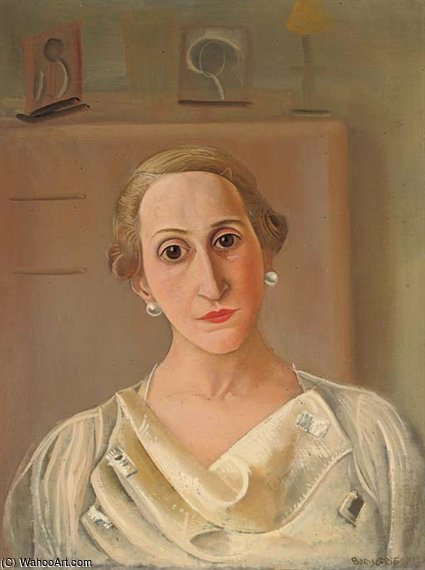Wikioo.org - สารานุกรมวิจิตรศิลป์ - จิตรกรรม Boris Dmitrievich Grigoriev - Portrait Of Juanita Edwards De Gandarillas