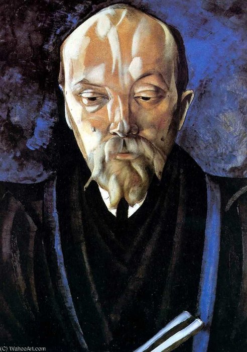 WikiOO.org - Εγκυκλοπαίδεια Καλών Τεχνών - Ζωγραφική, έργα τέχνης Boris Dmitrievich Grigoriev - Portrait Of Nicholas Roerich