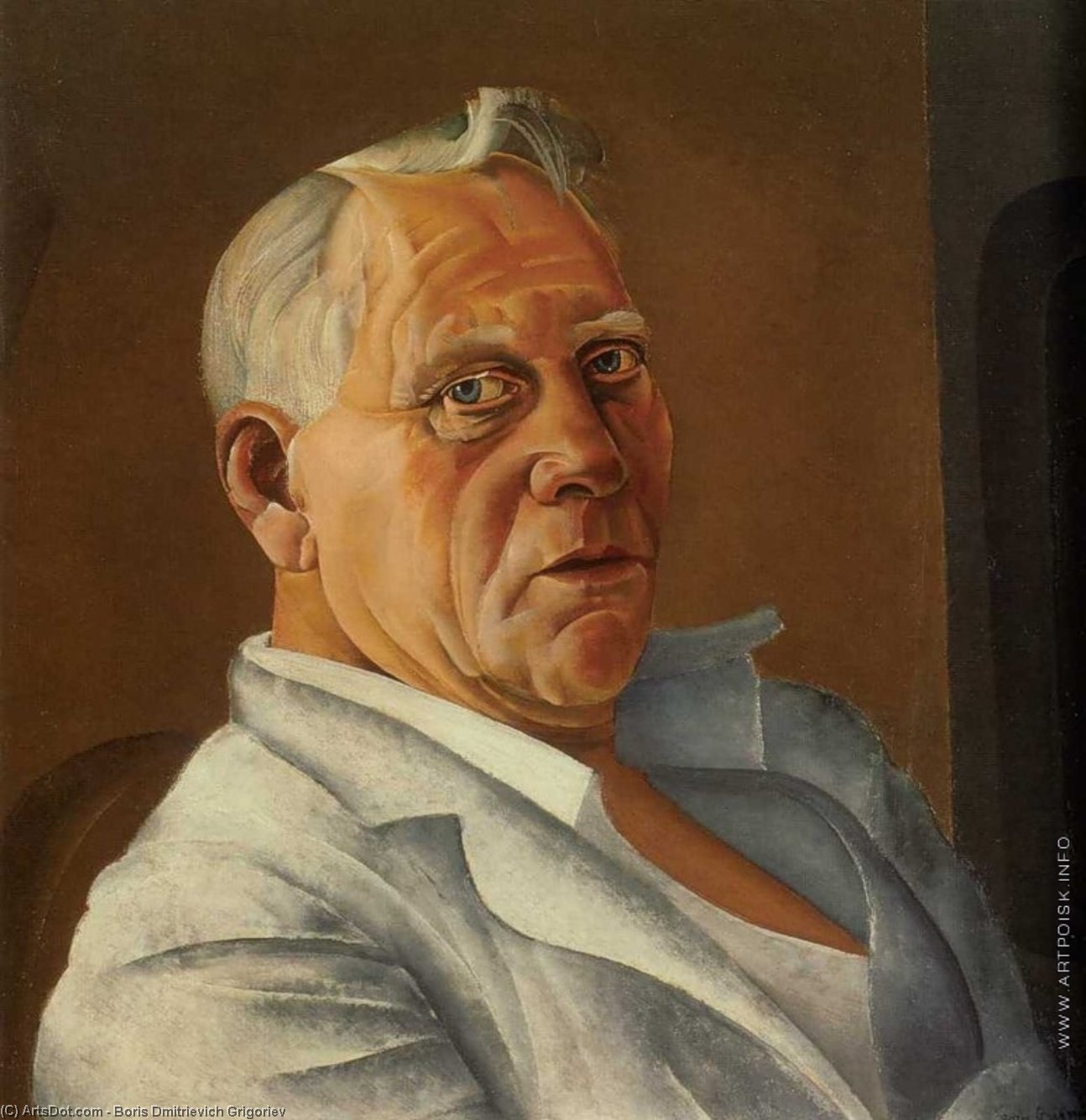 Wikioo.org - The Encyclopedia of Fine Arts - Painting, Artwork by Boris Dmitrievich Grigoriev - Portrait Of Singer Fedor Shaliapin