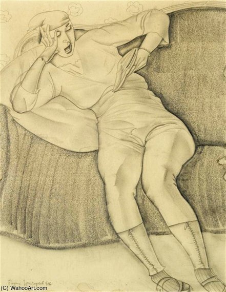 WikiOO.org - Encyclopedia of Fine Arts - Maleri, Artwork Boris Dmitrievich Grigoriev - Reading