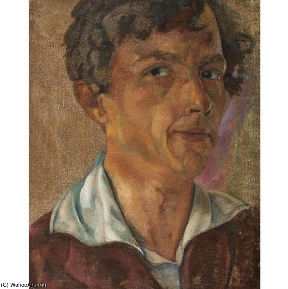 Wikioo.org - The Encyclopedia of Fine Arts - Painting, Artwork by Boris Dmitrievich Grigoriev - Self Portrait