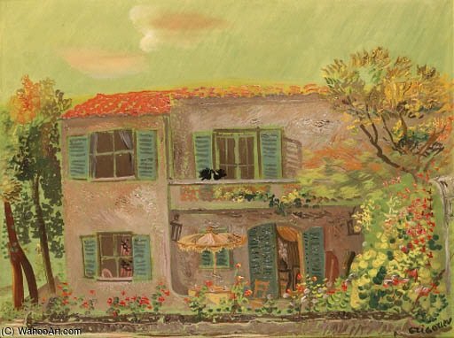 WikiOO.org - Encyclopedia of Fine Arts - Maleri, Artwork Boris Dmitrievich Grigoriev - The Country House