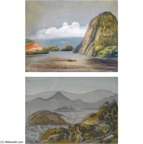 WikiOO.org - Güzel Sanatlar Ansiklopedisi - Resim, Resimler Boris Dmitrievich Grigoriev - Two Views Of South America