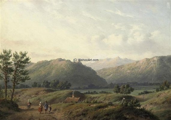 WikiOO.org - Енциклопедия за изящни изкуства - Живопис, Произведения на изкуството Carl Eduard Ahrendts - Summer In The Shire