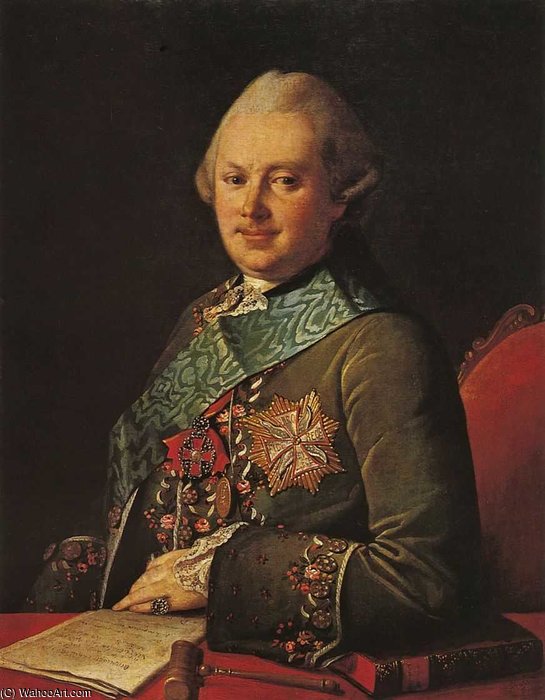 Wikioo.org – L'Encyclopédie des Beaux Arts - Peinture, Oeuvre de Carl Ludwig Johann Christineck - Portrait Of Alexandr Viazemsky