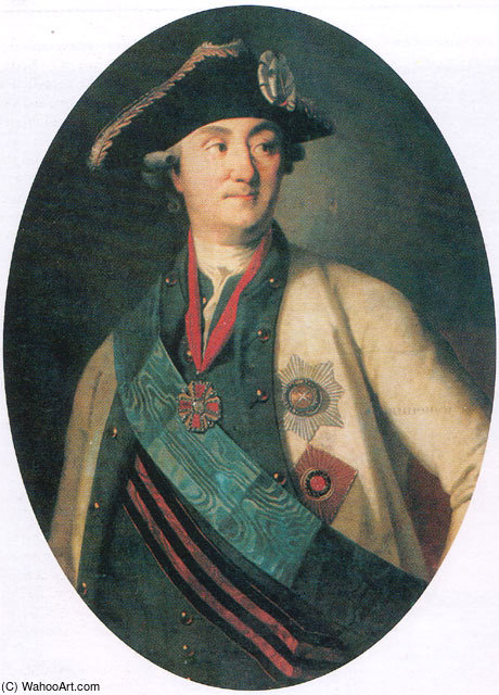 WikiOO.org - Enciklopedija dailės - Tapyba, meno kuriniai Carl Ludwig Johann Christineck - Portrait Of Alexei Orlov