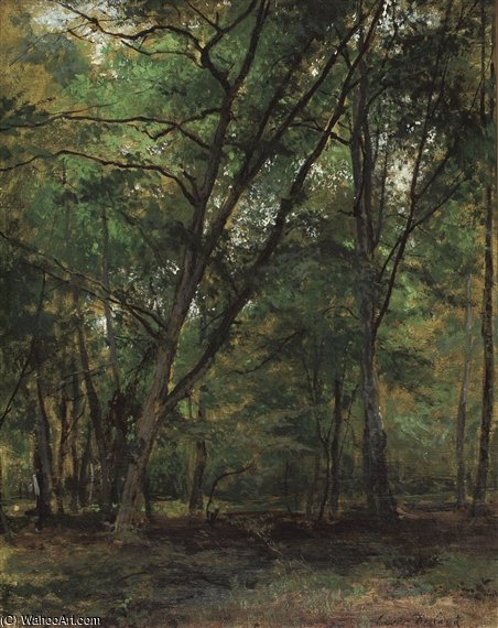 WikiOO.org - Enciclopedia of Fine Arts - Pictura, lucrări de artă Cesar De Cock - In The Forest