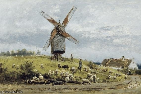 Wikioo.org - The Encyclopedia of Fine Arts - Painting, Artwork by Cesar De Cock - The Mill At Deurle