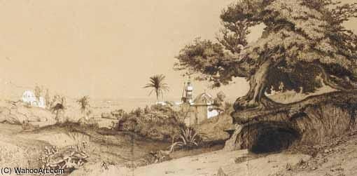 Wikioo.org - The Encyclopedia of Fine Arts - Painting, Artwork by Charles Théodore Frère (Bey) - Houses By The Sea, Algiers
