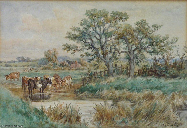Wikioo.org - The Encyclopedia of Fine Arts - Painting, Artwork by Claude Cardon - Pastoral Scene