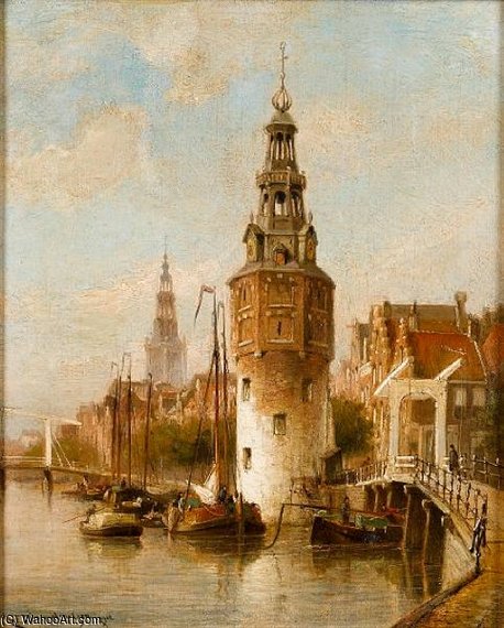 Wikioo.org - The Encyclopedia of Fine Arts - Painting, Artwork by Cornelis Christiaan Dommelshuizen - The Schreyers Tower