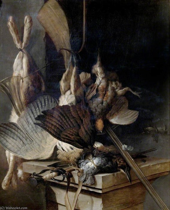 Wikioo.org - The Encyclopedia of Fine Arts - Painting, Artwork by Cornelis Van Lelienbergh - Dead Game