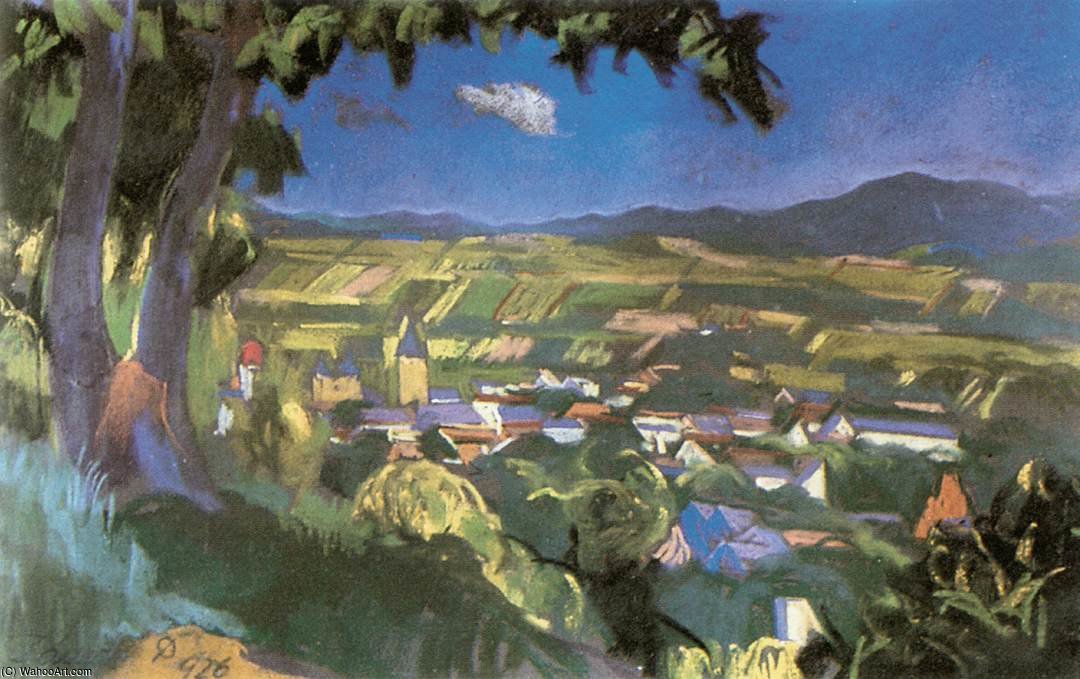 Wikioo.org - The Encyclopedia of Fine Arts - Painting, Artwork by David Jandi - Nagybánya Landscape