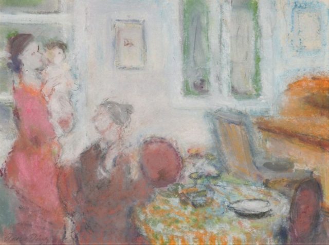 Wikioo.org – L'Encyclopédie des Beaux Arts - Peinture, Oeuvre de Denes Rudolf Diener - L heure du déjeuner