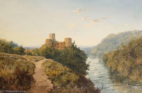Wikioo.org - Encyklopedia Sztuk Pięknych - Malarstwo, Grafika Edmund John Niemann - Goodrich Castle On The River Wye