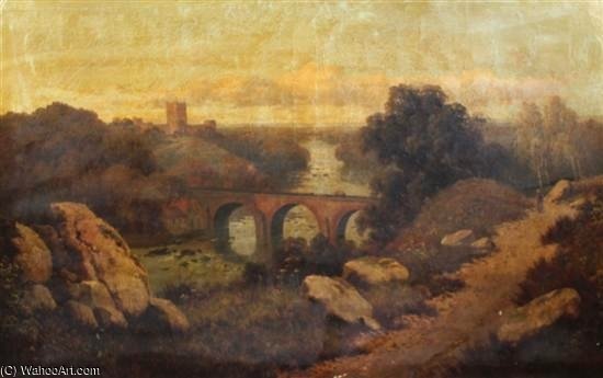 Wikioo.org – La Enciclopedia de las Bellas Artes - Pintura, Obras de arte de Edmund John Niemann - Castillo de Richmond, Yorkshire