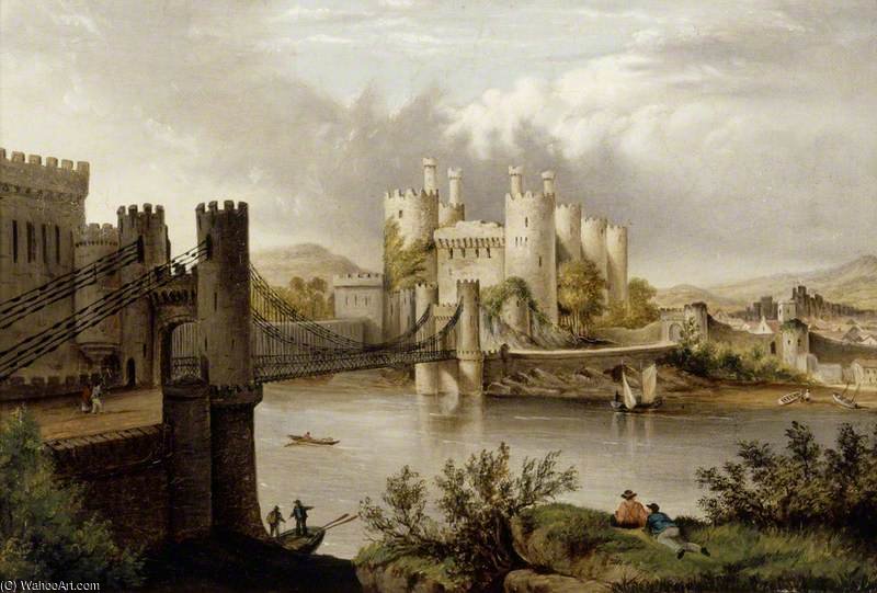 WikiOO.org - Encyclopedia of Fine Arts - Maalaus, taideteos Edwin Ellis - Conway Castle