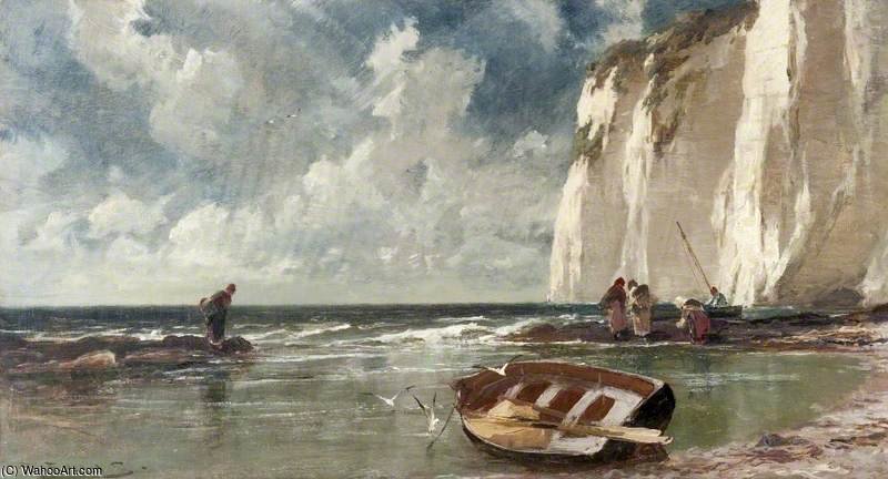 Wikioo.org - The Encyclopedia of Fine Arts - Painting, Artwork by Edwin Ellis - On The South Coast Of England