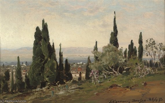 WikiOO.org - אנציקלופדיה לאמנויות יפות - ציור, יצירות אמנות Ernst Carl Eugen Koerner - Brussa, Turkey