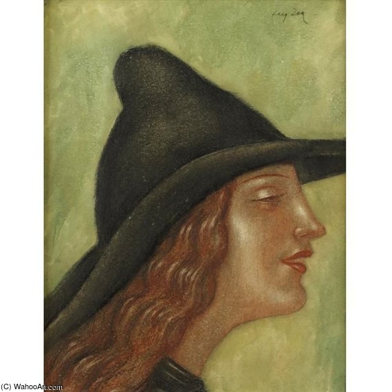 WikiOO.org - Enciclopédia das Belas Artes - Pintura, Arte por Eugene Zak - Young Woman In Profile