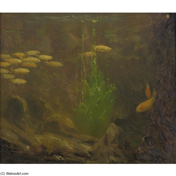WikiOO.org - دایره المعارف هنرهای زیبا - نقاشی، آثار هنری Gerrit Willem Dijsselhof - Under The Sea