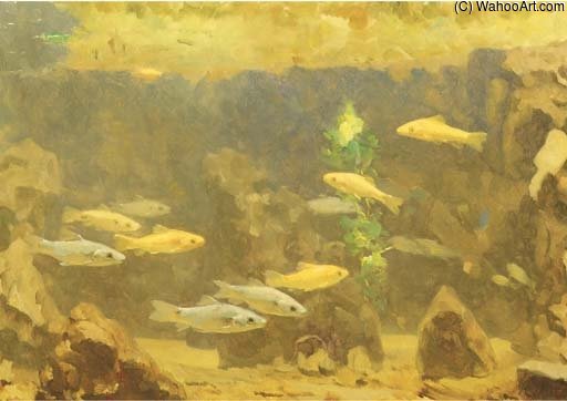 Wikioo.org - The Encyclopedia of Fine Arts - Painting, Artwork by Gerrit Willem Dijsselhof - Underwater