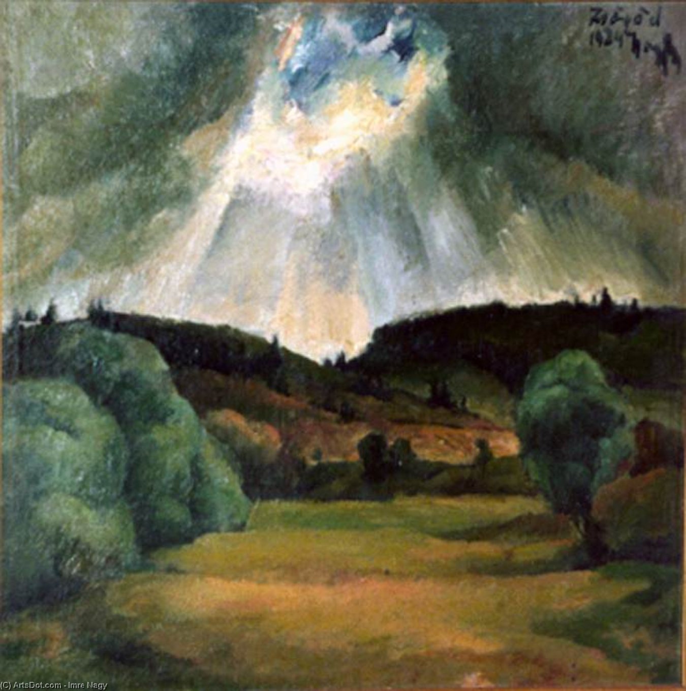 WikiOO.org - Енциклопедія образотворчого мистецтва - Живопис, Картини
 Imre Nagy - Landscape At Zsögöd