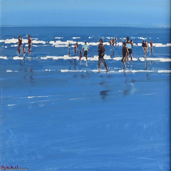 WikiOO.org - Encyclopedia of Fine Arts - Maľba, Artwork John Morris - Inch Beach, Co. Kerry